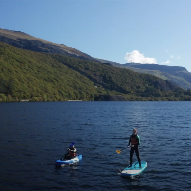 Paddleboard and kayak hire from Snowdonia Watersports in Llanberis North Wales You Tube 2